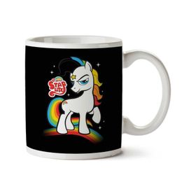 Art Hediye My Little Pony And Rainbow Brite Mashup İki Tarafı Baskılı Kupa Bardak