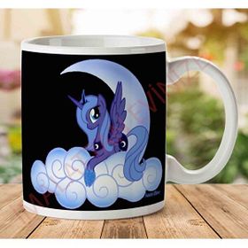Art Hediye My-Little-Pony-Transparentjpeg Iki Tarafı Baskılı Kupa Bardak