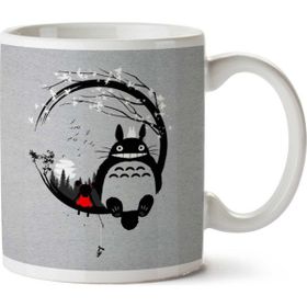 Art Hediye My Neighbor Totoro Circle Forest Landscape Iki Tarafı Baskılı Kupa Bardak