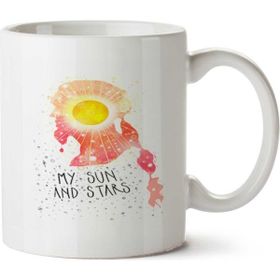 Art Hediye My Sun And Stars İki Tarafı Baskılı Kupa Bardak