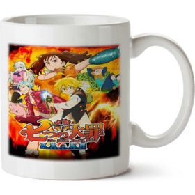 Art Hediye Nanatsu No Ataizai Iki Tarafı Baskılı Kupa Bardak