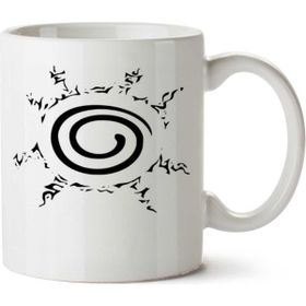 Art Hediye Naruto Dairesel Logo İki Tarafı Baskılı Kupa Bardak