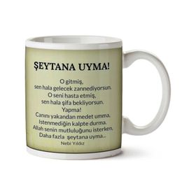 Art Hediye Nebi Yıldız Şeytana Uyma İki Tarafı Baskılı Kupa