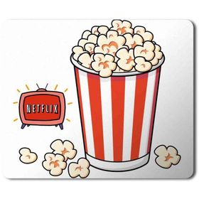 Art Hediye Netflix Popcorn Baskılı 23x19 cm Mouse Pad