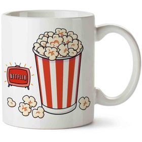 Art Hediye Netflix Popcorn İki Tarafı Baskılı Kupa Bardak