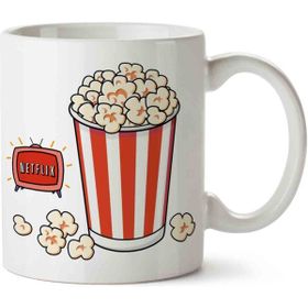 Art Hediye Netflix Popcorn İki Tarafı Baskılı Kupa Bardak