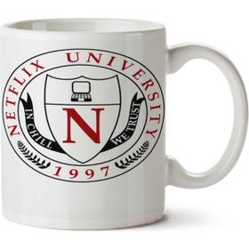 Art Hediye Netflix Üniversitesi İki Tarafı Baskılı Kupa Bardak