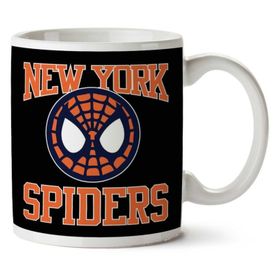 Art Hediye New York Spiders Spiderman Homecoming İki Tarafı Baskılı Kupa