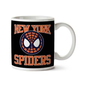 Art Hediye New York Spiders Spiderman Homecoming İki Tarafı Baskılı Kupa