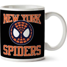 Art Hediye New York Spiders Spiderman Homecoming İki Tarafı Baskılı Kupa