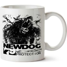 Art Hediye Newdog K9 Köpeği İki Tarafı Baskılı Kupa Bardak