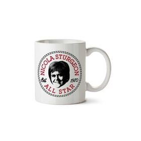 Art Hediye Nicola Sturgeon All Star Converse Logo İki Tarafı Baskılı Kupa Bardak
