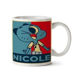 Art Hediye NICOLE Gumball İki Tarafı Baskılı Kupa