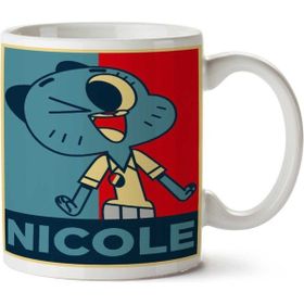 Art Hediye NICOLE Gumball İki Tarafı Baskılı Kupa