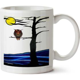 Art Hediye Night Owl By İki Tarafı Baskılı Kupa Bardak