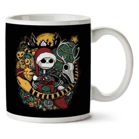Art Hediye Nightmare Before Christmas Jack Skellington İki Tarafı Baskılı Kupa