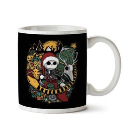 Art Hediye Nightmare Before Christmas Jack Skellington İki Tarafı Baskılı Kupa