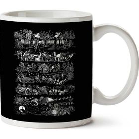 Art Hediye Nightmare Before Christmas Jumper Montage İki Tarafı Baskılı Kupa