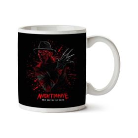 Art Hediye Nightmare Freddy Krueger İki Tarafı Baskılı Kupa