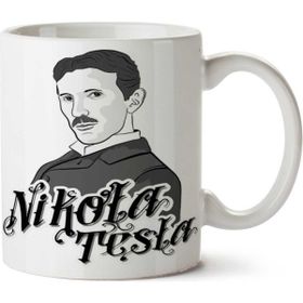 Art Hediye Nikola Tesla İki Tarafı Baskılı Kupa Bardak