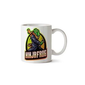 Art Hediye Ninja Frog İki Tarafı Baskılı Kupa Bardak