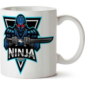 Art Hediye Ninja Robot İki Tarafı Baskılı Kupa Bardak