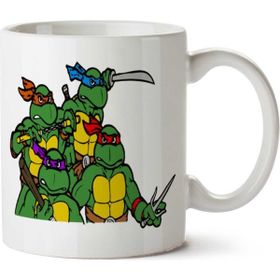 Art Hediye Ninja Turtles 3 İki Tarafı Baskılı Kupa Bardak