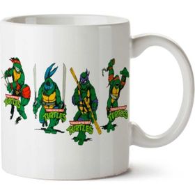 Art Hediye Ninja Turtles Çizgi Film İki Tarafı Baskılı Kupa Bardak