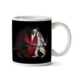 Art Hediye Ninja Vs Ninja Snake Eyes Vs Storm Shadow Spy Vs Spy Gı Joe İki Tarafı Baskılı Kupa