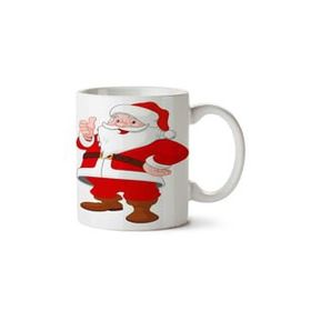 Art Hediye Noel Baba Yıl Başı iki Tarafı Baskılı Kupa Bardak