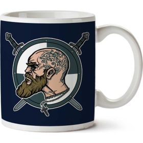 Art Hediye Norse Warlord Vikings İki Tarafı Baskılı Kupa
