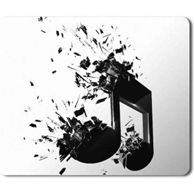 Art Hediye Nota Müzik Baskılı 23x19 cm Mouse Pad