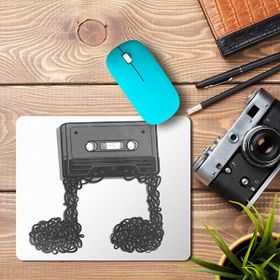 Art Hediye Nota Müzik Baskılı 23x19 cm Mouse Pad