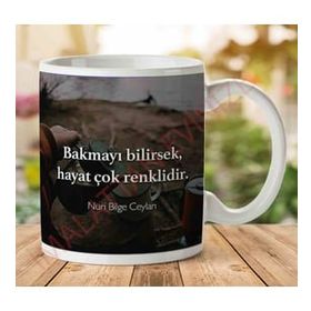 Art Hediye Nuri Blge Ceylan Hayat Çok Renkli İki Tarafı Baskılı Kupa