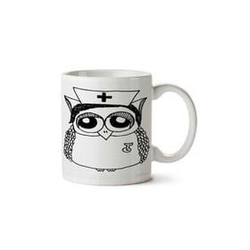 Art Hediye Nurse Owl İki Tarafı Baskılı Kupa Bardak