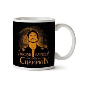 Art Hediye Oberyn Martell Is My Champion Game Of Thrones İki Tarafı Baskılı Kupa