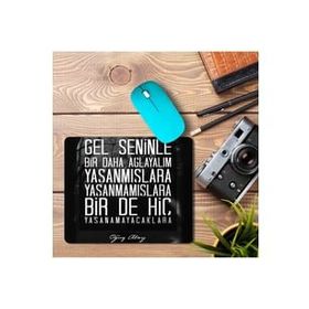 Art Hediye Oğuz Atay Gel Seninle Bir Daha Ağlayalım Baskılı 23x19 cm Mouse Pad