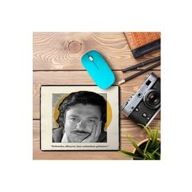 Art Hediye Oğuz Atay Kelimeler Albayım Baskılı 23x19 cm Mouse Pad