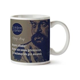 Art Hediye Oğuz Atay Neymiş Efendim İki Tarafı Baskılı Kupa