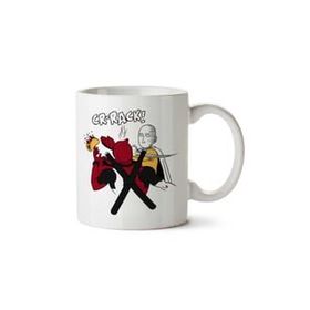 Art Hediye One Punch Man Deadpool Slap Taco İki Tarafı Baskılı Kupa Bardak