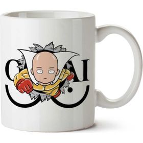 Art Hediye One Punch Man Oppai Crash İki Tarafı Baskılı Kupa Bardak