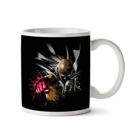 Art Hediye One Punch Man Splatter İki Tarafı Baskılı Kupa
