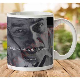 Art Hediye Orhan Kemal Güçlü Bir Hafıza İki Tarafı Baskılı Kupa
