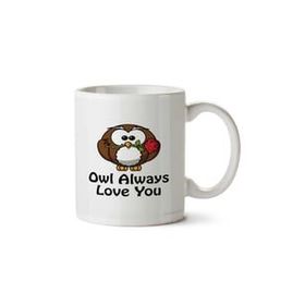 Art Hediye Owl Always Love İki Tarafı Baskılı Kupa Bardak