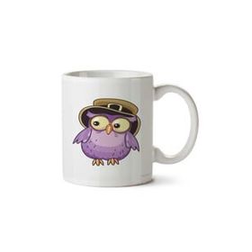 Art Hediye Owl Baykuş Tarz Şapka İki Tarafı Baskılı Kupa Bardak