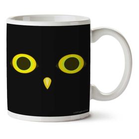 Art Hediye Owl Birb İki Tarafı Baskılı Kupa Bardak