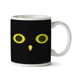 Art Hediye Owl Birb İki Tarafı Baskılı Kupa Bardak