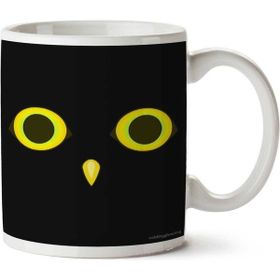 Art Hediye Owl Birb İki Tarafı Baskılı Kupa Bardak