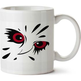 Art Hediye Owl Eyes Baykuş Gözleri İki Tarafı Baskılı Kupa Bardak