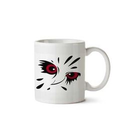 Art Hediye Owl Eyes Baykuş Gözleri İki Tarafı Baskılı Kupa Bardak